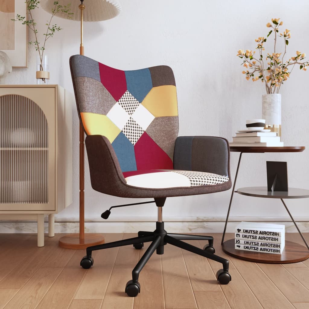 vidaXL Πολυθρόνα Relax Σχέδιο Patchwork Υφασμάτινη