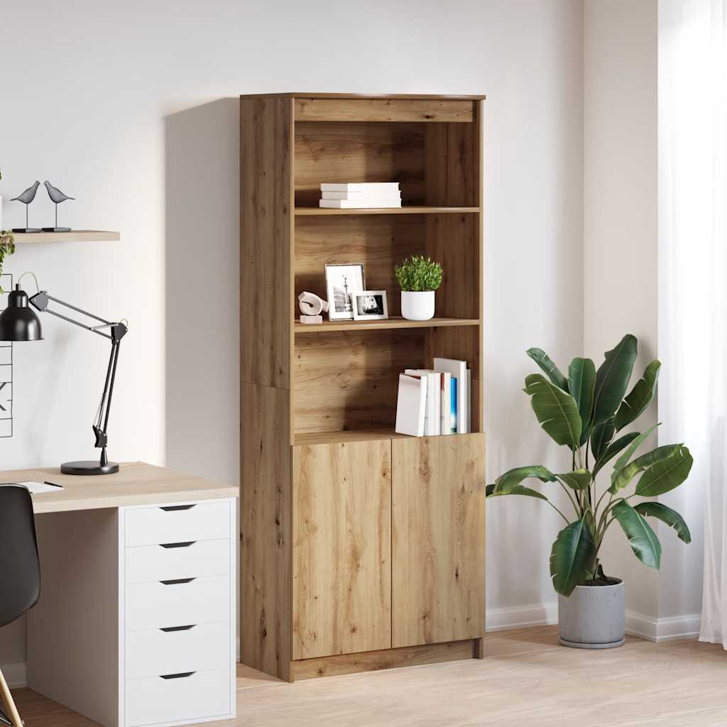 Highboard Artisan Oak 70x35x180 cm Engineered Wood