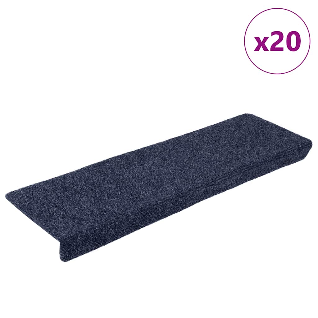 Stair Mats Self-adhesive 20 pcs Anthracite 65x21x4 cm