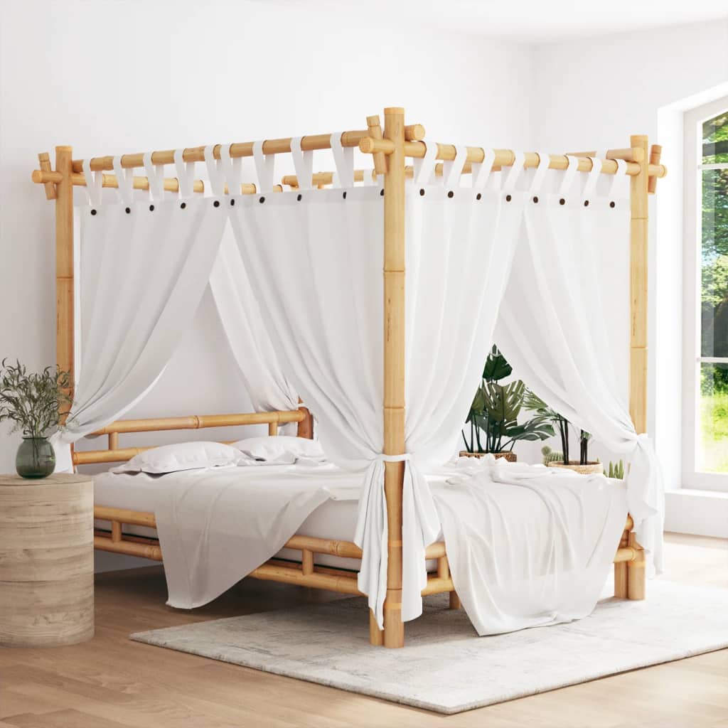 Himmelbett 140x200 cm Bambus
