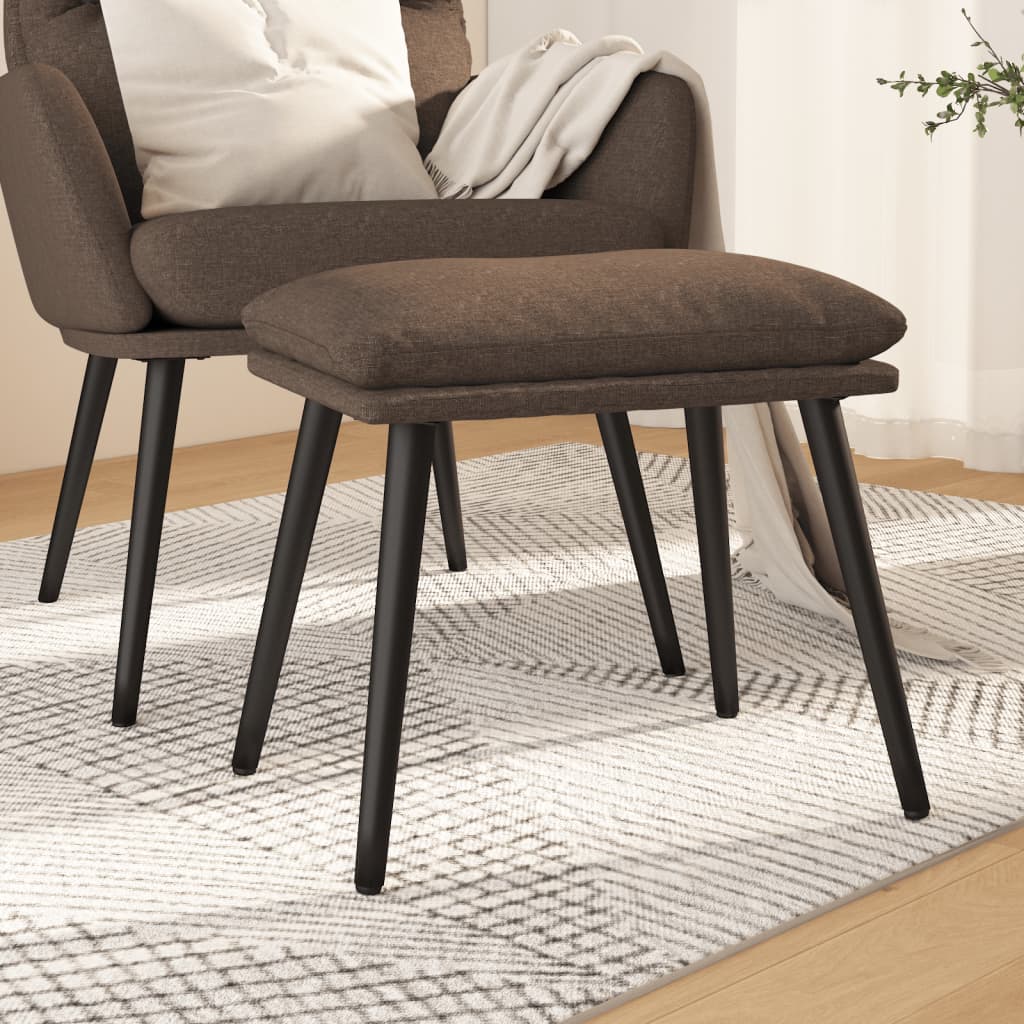 Υποπόδιο Taupe 45 x 29,5 x 35 εκ. Υφασμάτινο