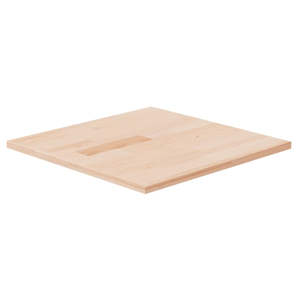 Square Table Top 40x40x1.5 cm Untreated Solid Wood Oak