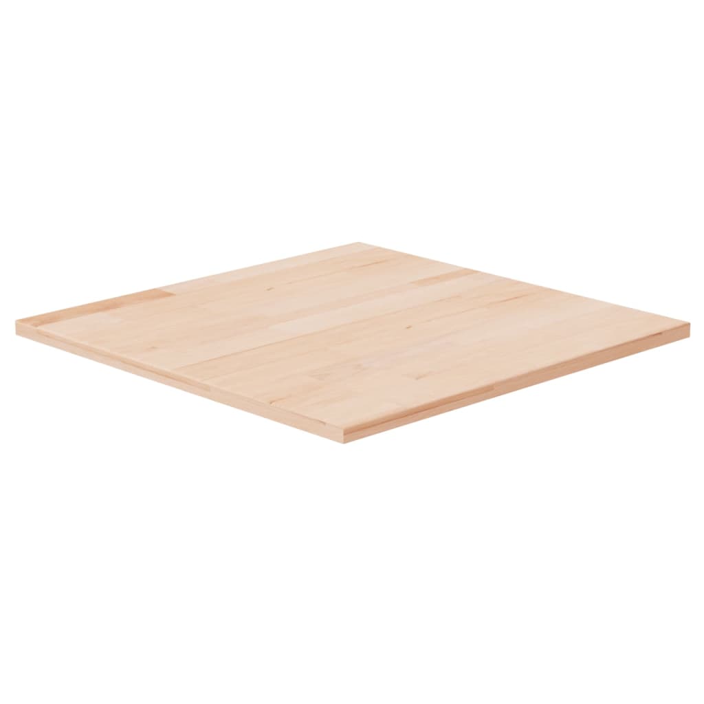 Square Table Top 50x50x1.5 cm Untreated Solid Wood Oak