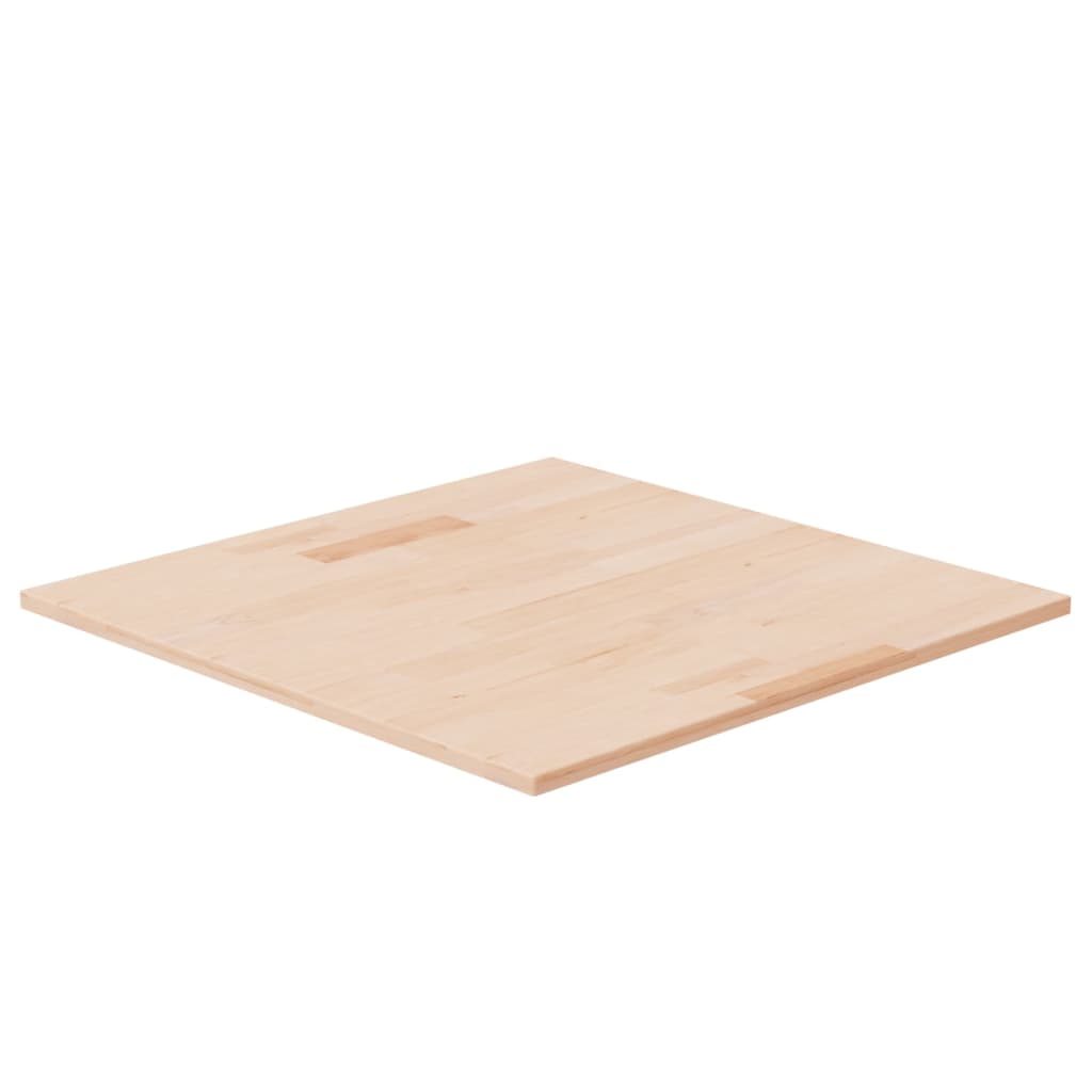 Square Table Top 60x60x1.5 cm Untreated Solid Wood Oak