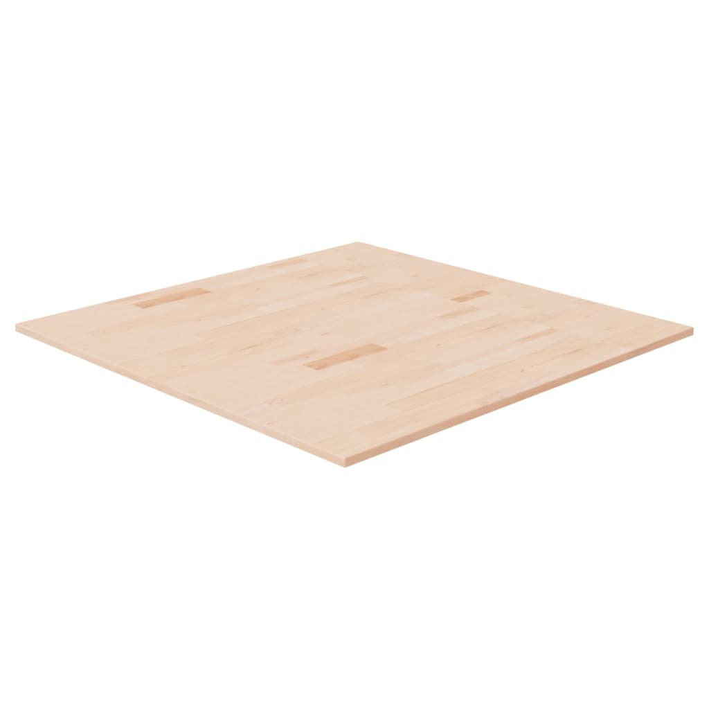 Square Table Top 90x90x1.5 cm Untreated Solid Wood Oak