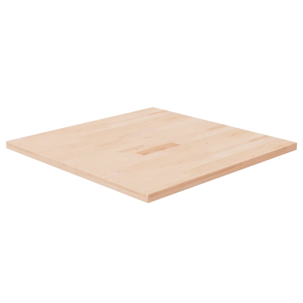 Square Table Top 70x70x2.5 cm Untreated Solid Wood Oak