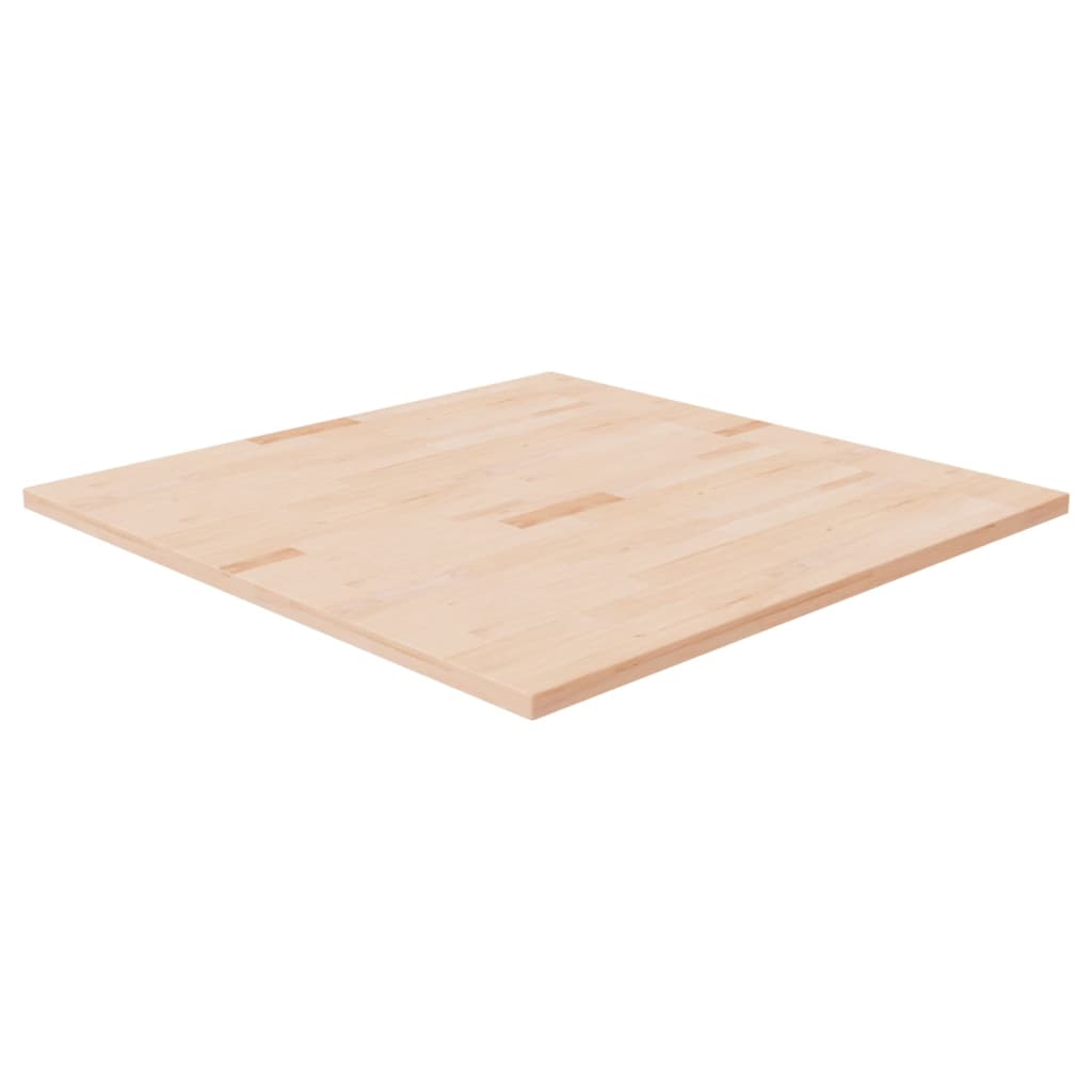 Square Table Top 90x90x2.5 cm Untreated Solid Wood Oak