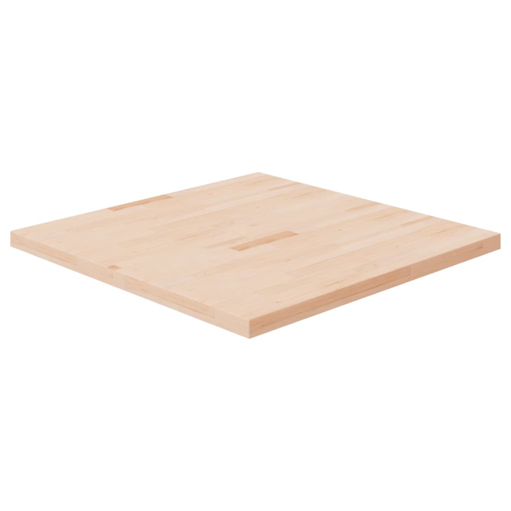 Square Table Top 90x90x4 cm Untreated Solid Wood Oak