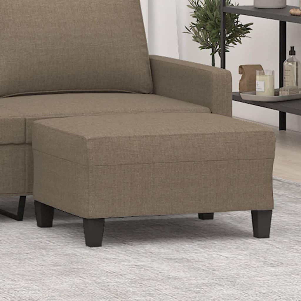Υποπόδιο Taupe 70 x 55 x 41 εκ. Υφασμάτινο