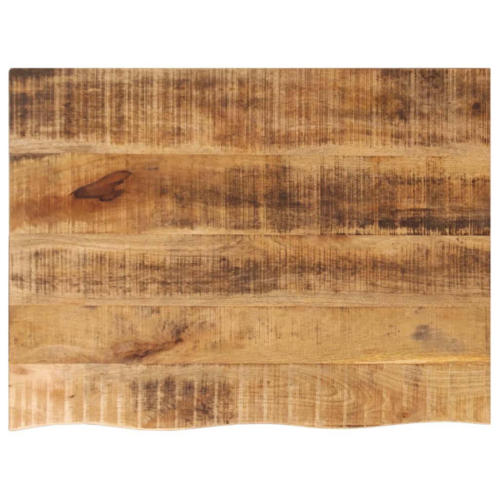 Table Top 90x60x2.5 cm Live Edge Solid Wood Rough Mango