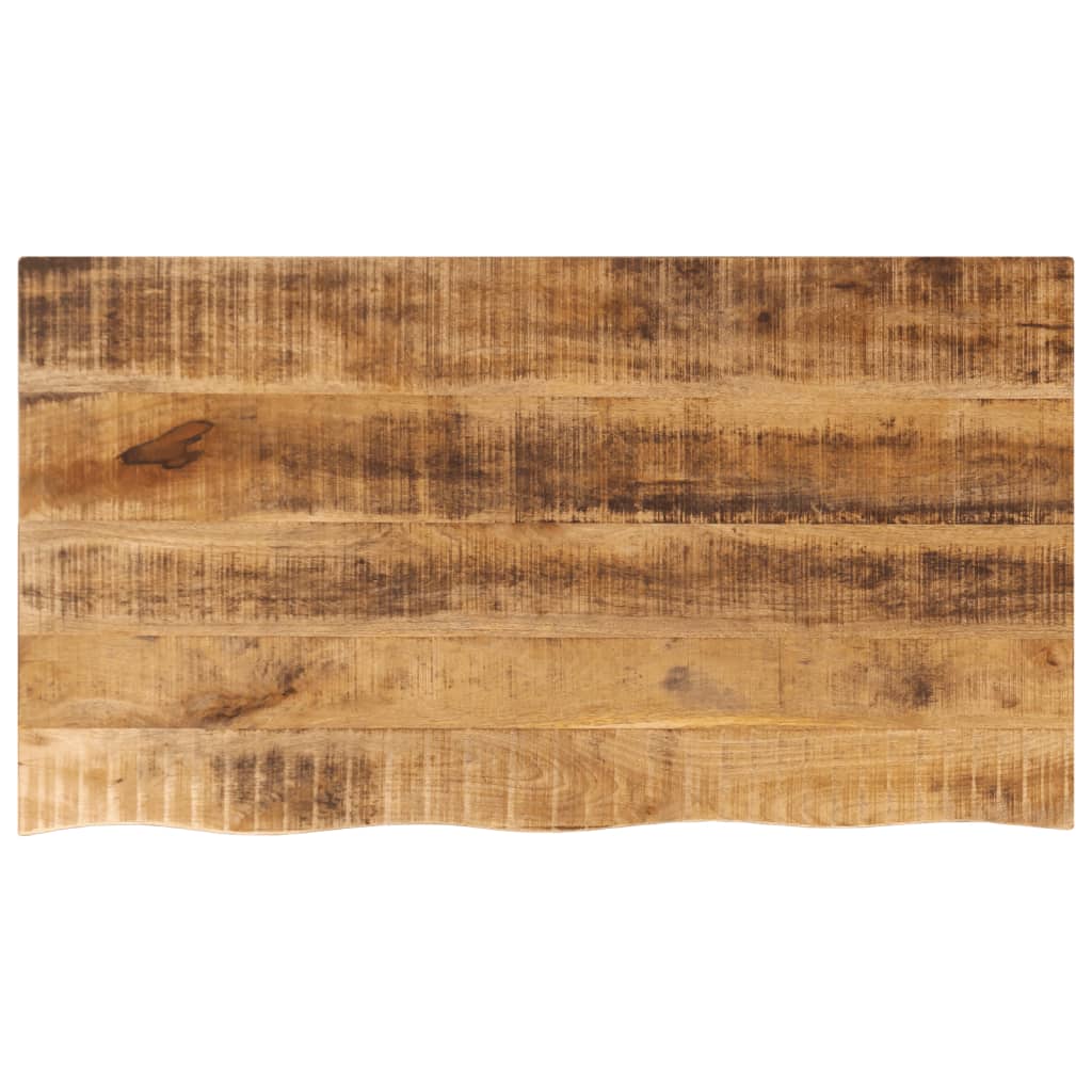 Table Top 100x60x2.5 cm Live Edge Solid Wood Rough Mango