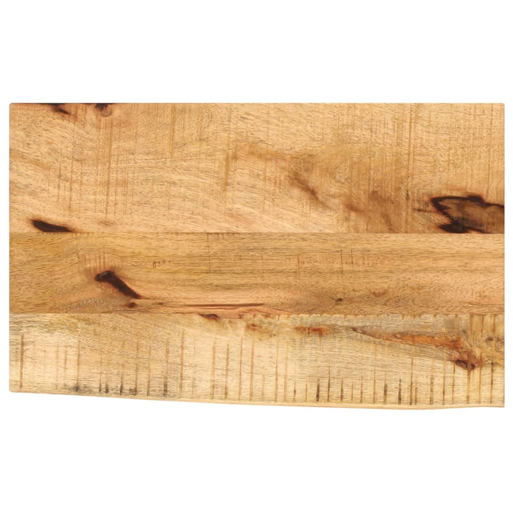 Table Top 40x20x3.8 cm Live Edge Solid Wood Rough Mango