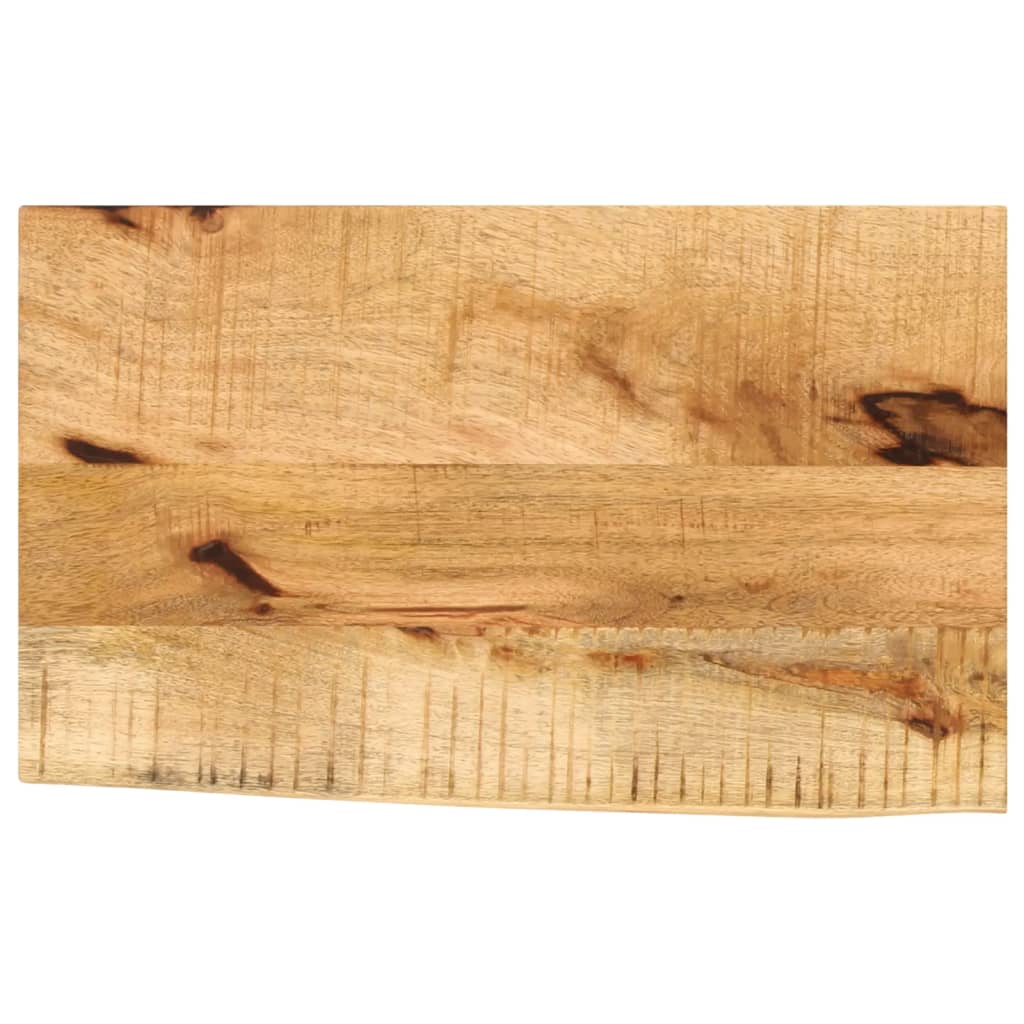 Table Top 60x40x3.8 cm Live Edge Solid Wood Rough Mango