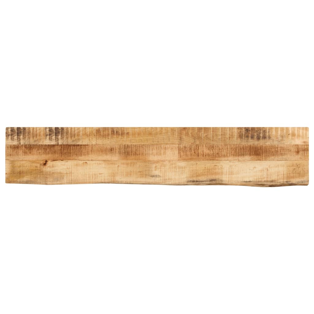 Table Top 180x40x3.8 cm Live Edge Solid Wood Rough Mango