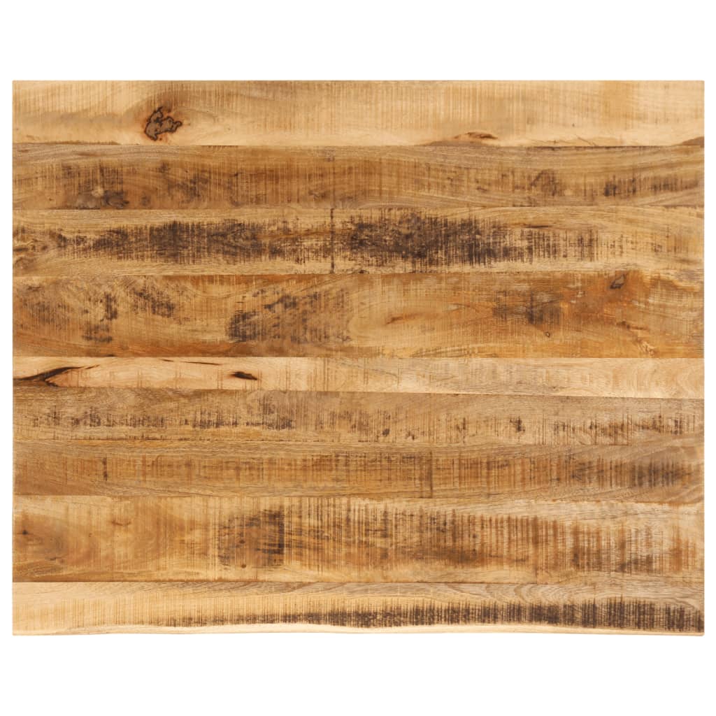 Table Top 90x80x3.8 cm Live Edge Solid Wood Rough Mango