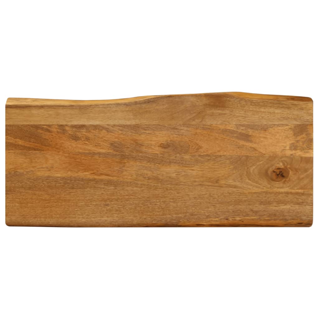 Table Top 90x40x2.5 cm Live Edge Solid Wood Mango