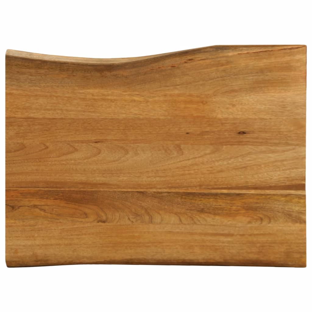 Table Top 80x60x2.5 cm Live Edge Solid Wood Mango