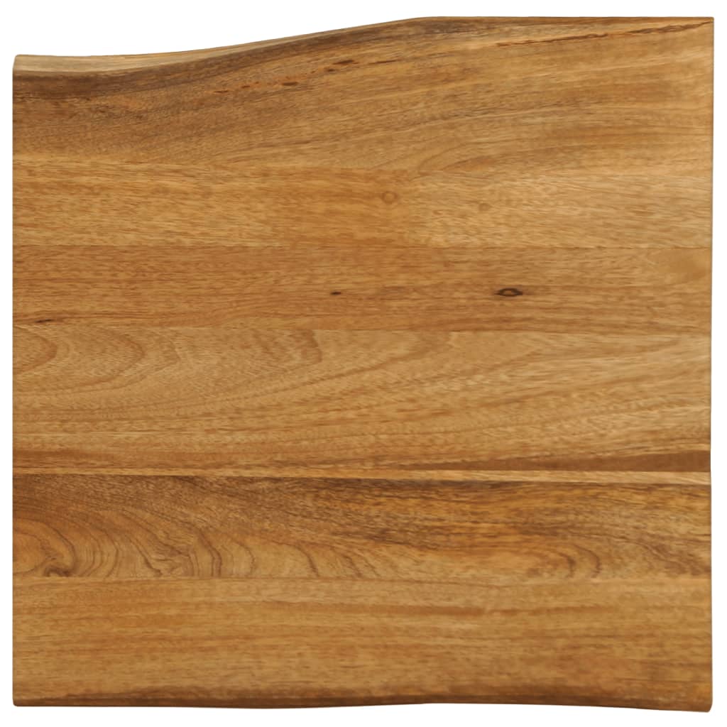 Table Top 80x80x2.5 cm Live Edge Solid Wood Mango