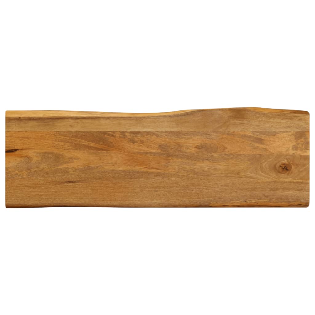 Table Top 110x40x3.8 cm Live Edge Solid Wood Mango