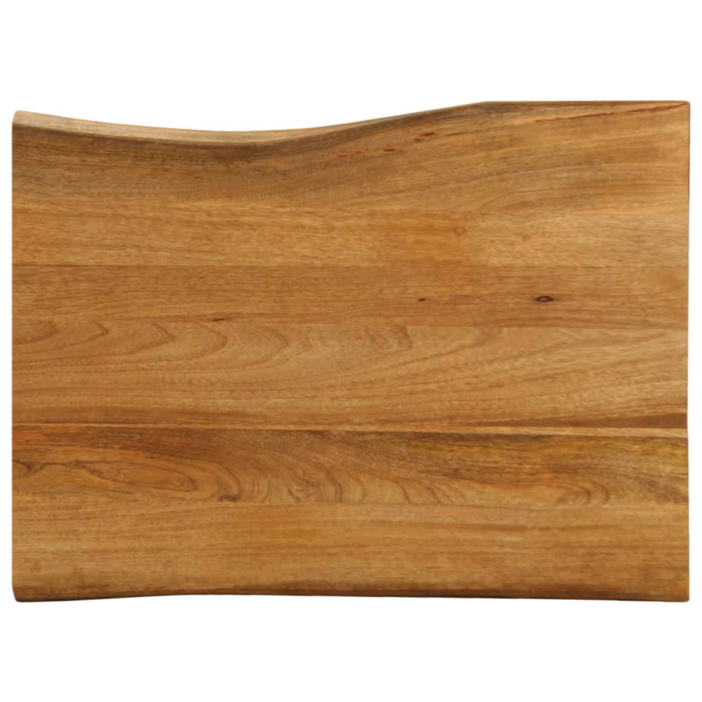 Table Top 70x60x3.8 cm Live Edge Solid Wood Mango