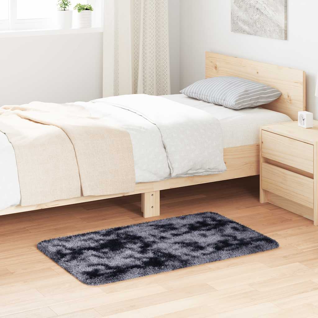 Shaggy Rug High Pile NAVARRA Dark Grey 60x100 cm Polyester