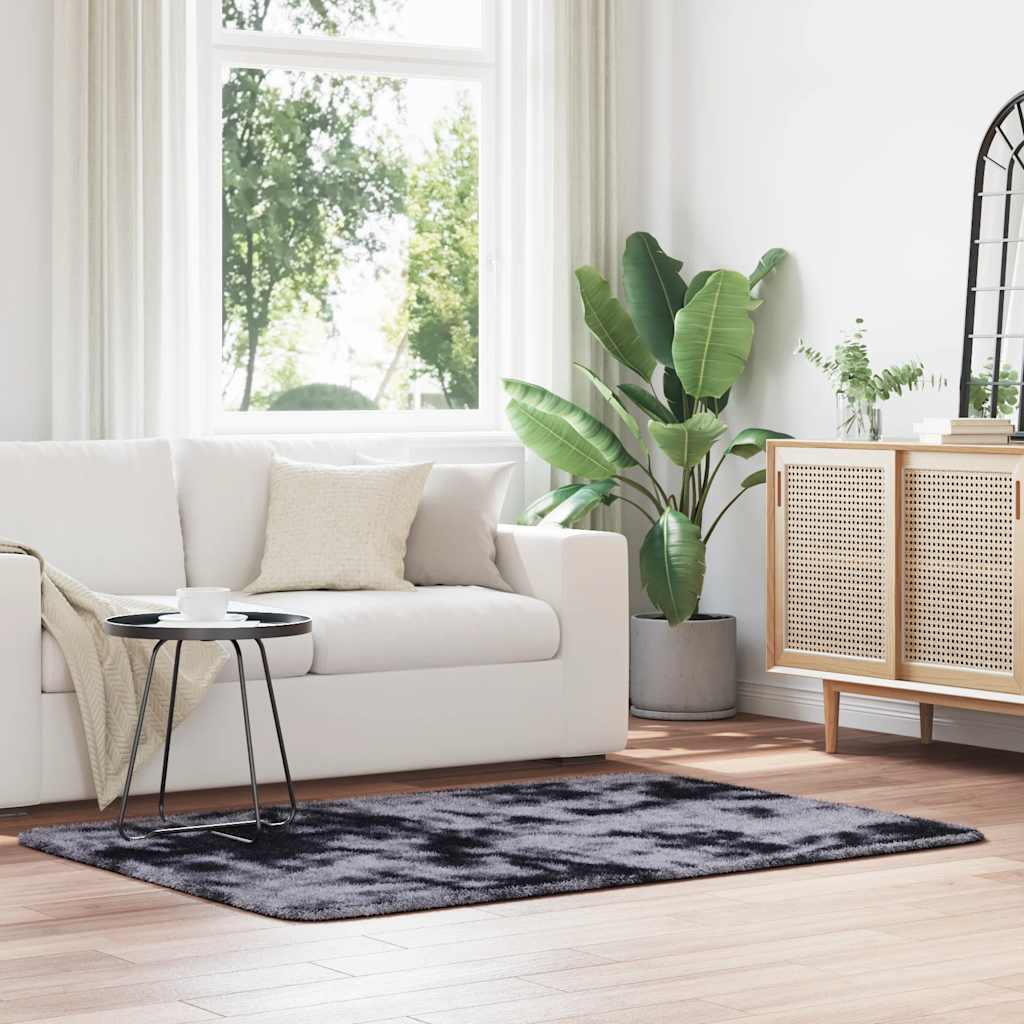 Shaggy Rug High Pile NAVARRA Dark Grey 120x170 cm Polyester