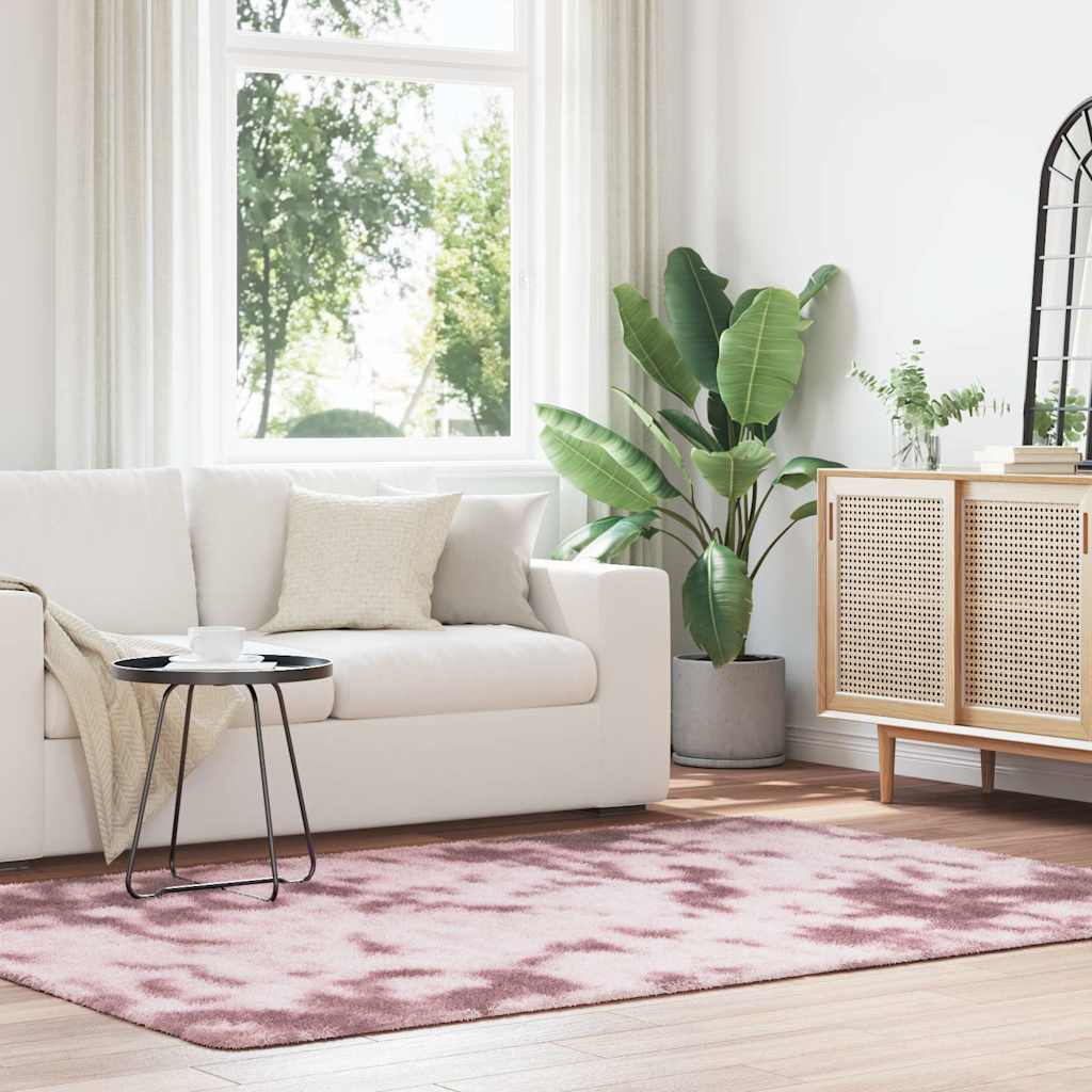 Shaggy Rug High Pile NAVARRA Dusty Pink 160x230 cm Polyester
