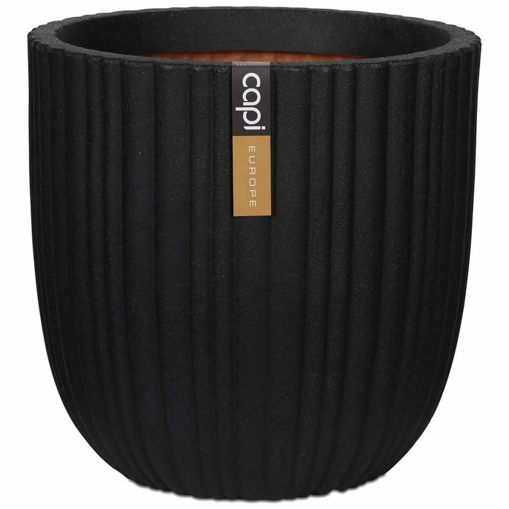 Capi Egg Planter Urban Tube 35x34 cm Black KBLT932