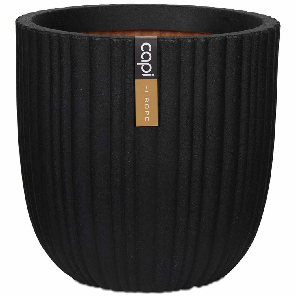 Capi Egg Planter Urban Tube 54x52 cm Black KBLT935