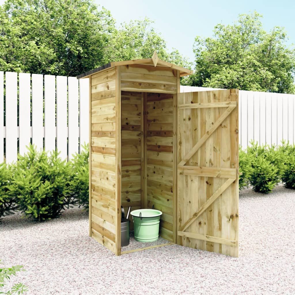 Garden Storage Shed Impregnated Pinewood 100x100x210 cm