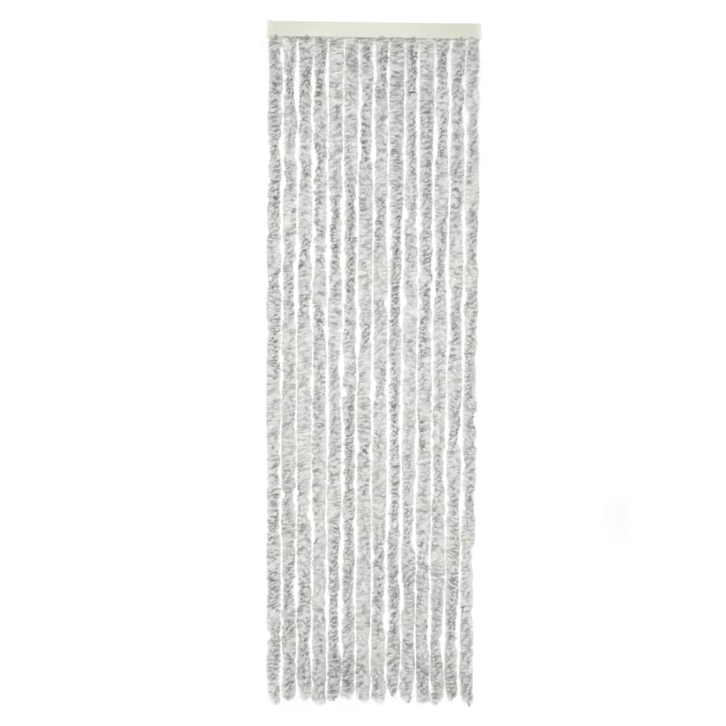 Travellife Fly Curtain for Door Chenille Rain 185x56 cm Grey and White