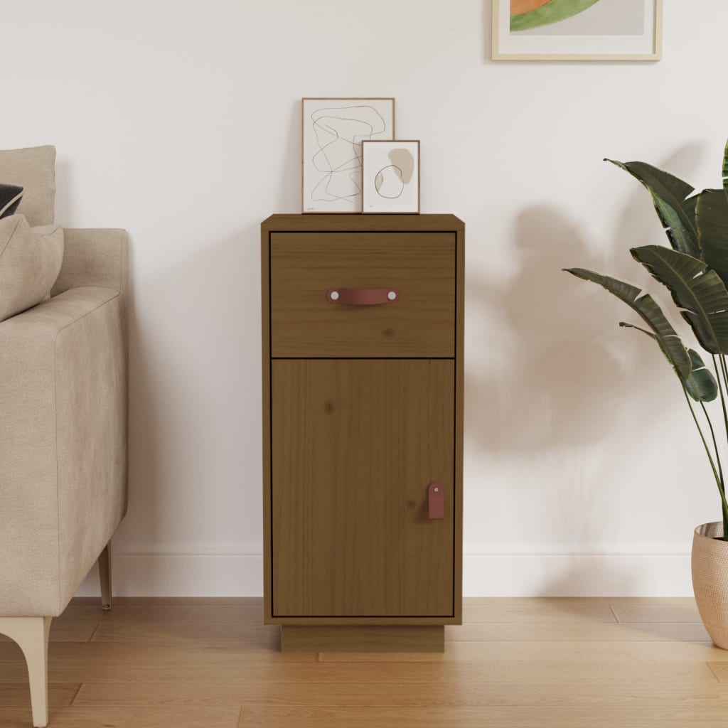 Sideboard Honey Brown 34x40x75 cm Solid Wood Pine
