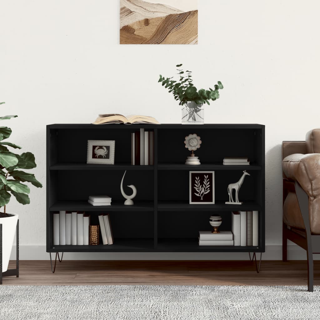 Sideboard Black 103.5x35x70 cm Engineered Wood