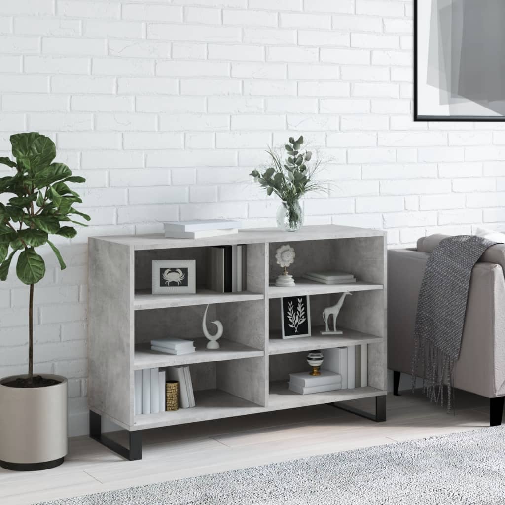 Sideboard Concrete Grey 103.5x35x70 cm Engineered Wood