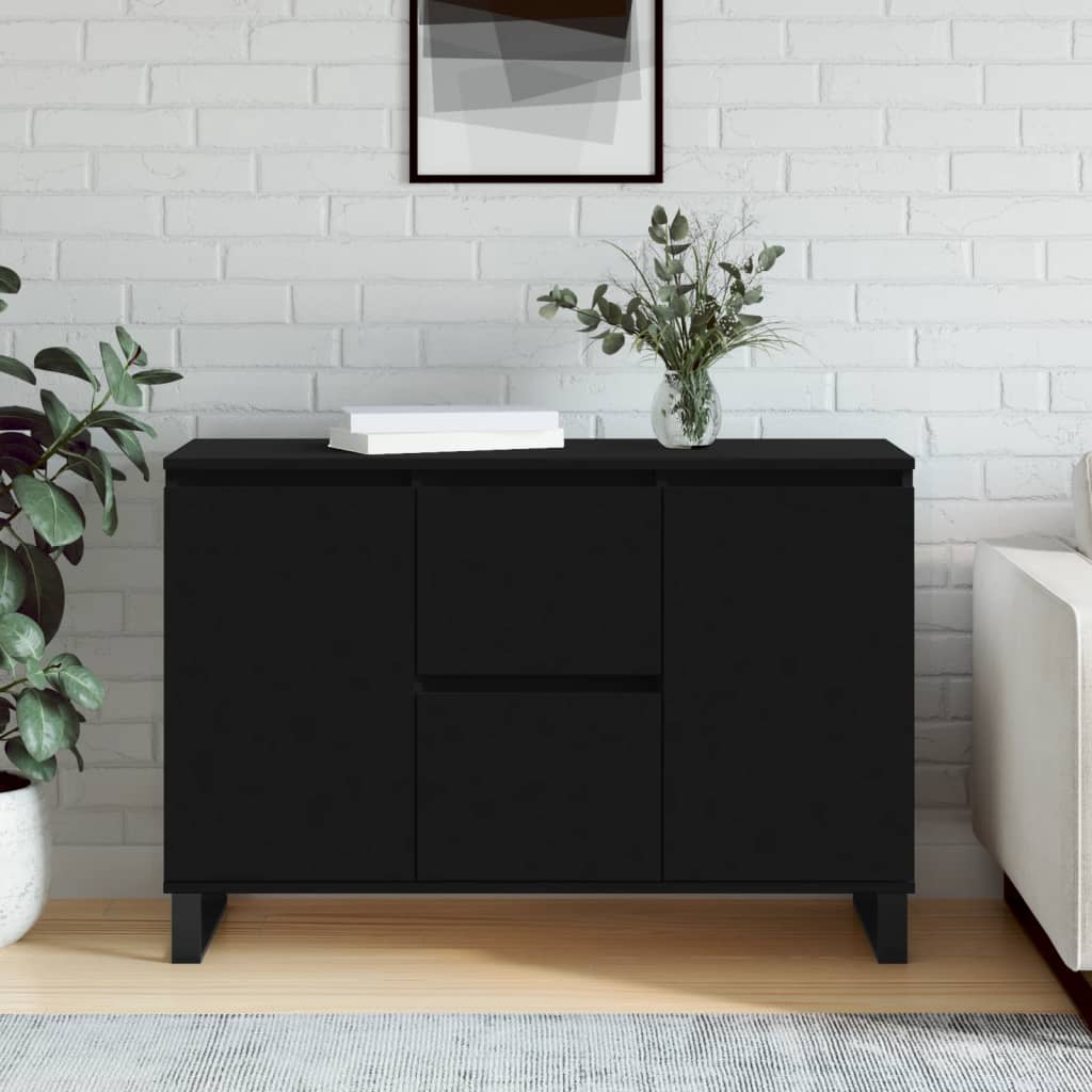 Sideboard Black 104x35x70 cm Engineered Wood