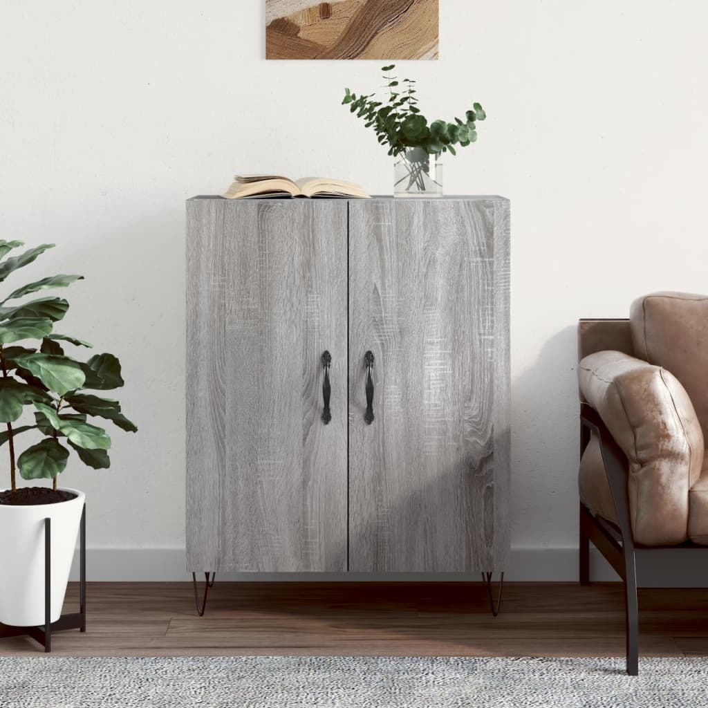 Sideboard Grey Sonoma 69.5x34x90 cm Engineered Wood