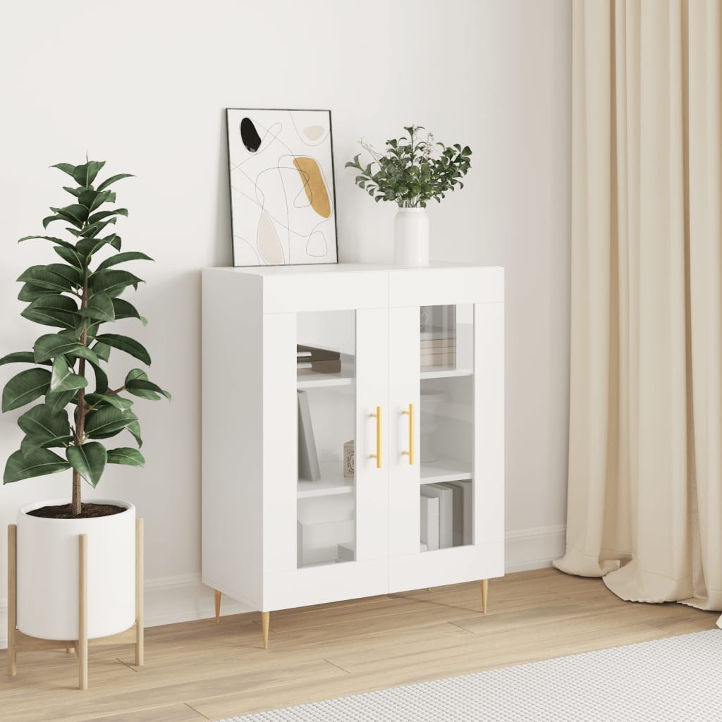 Sideboard White 69.5x34x90 cm Engineered Wood