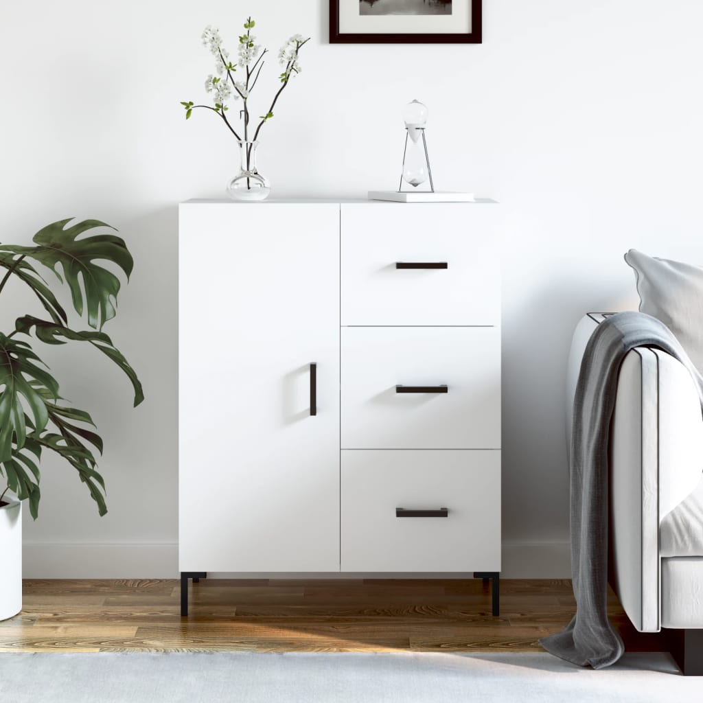 Sideboard White 69.5x34x90 cm Engineered Wood