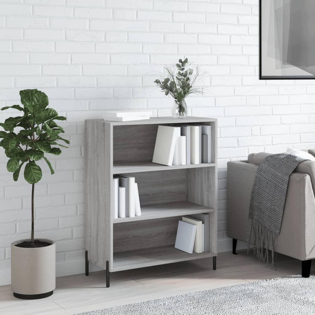 Shelf Cabinet Grey Sonoma 69.5x32.5x90 cm Engineered Wood