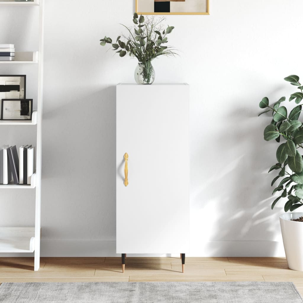 Sideboard White 34.5x34x90 cm Engineered Wood