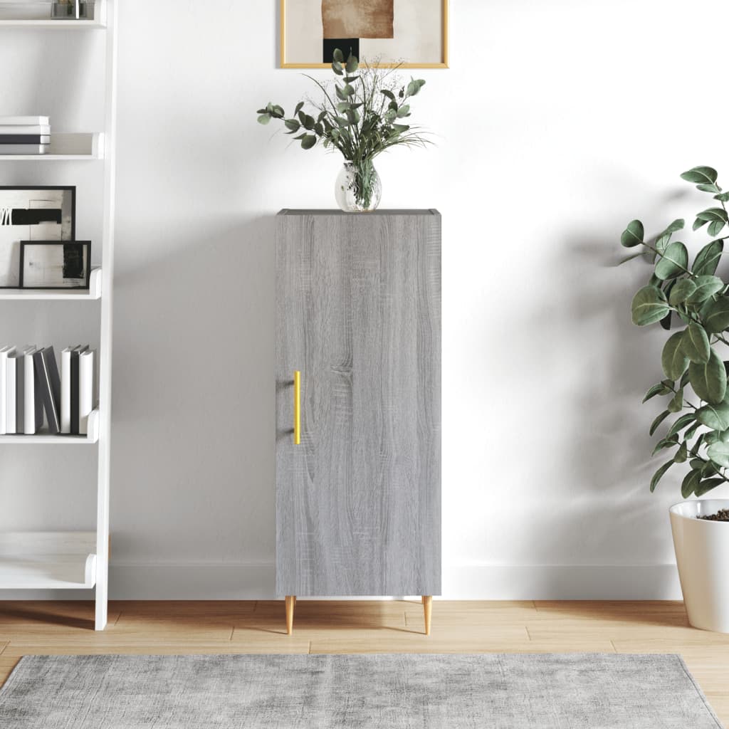 Sideboard Grey Sonoma 34.5x34x90 cm Engineered Wood