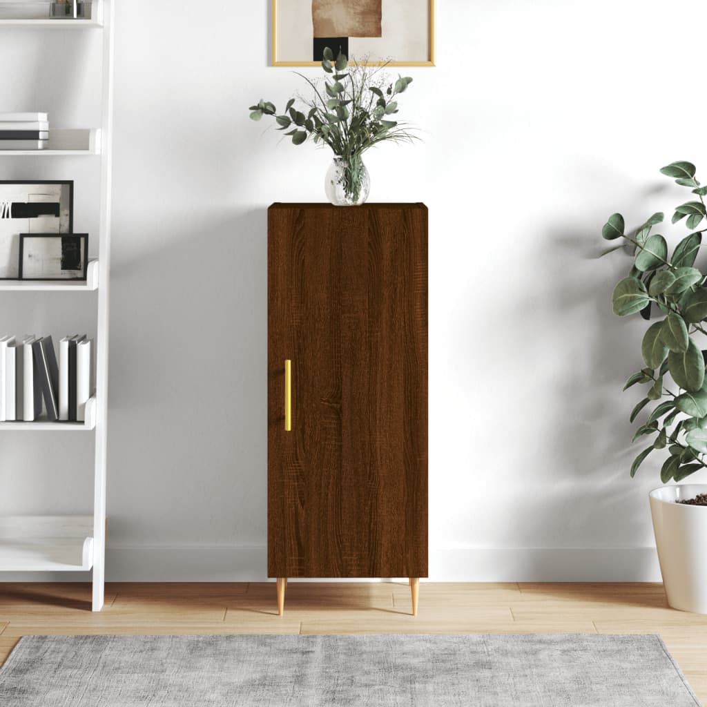 Sideboard Brown Oak 34.5x34x90 cm Engineered Wood