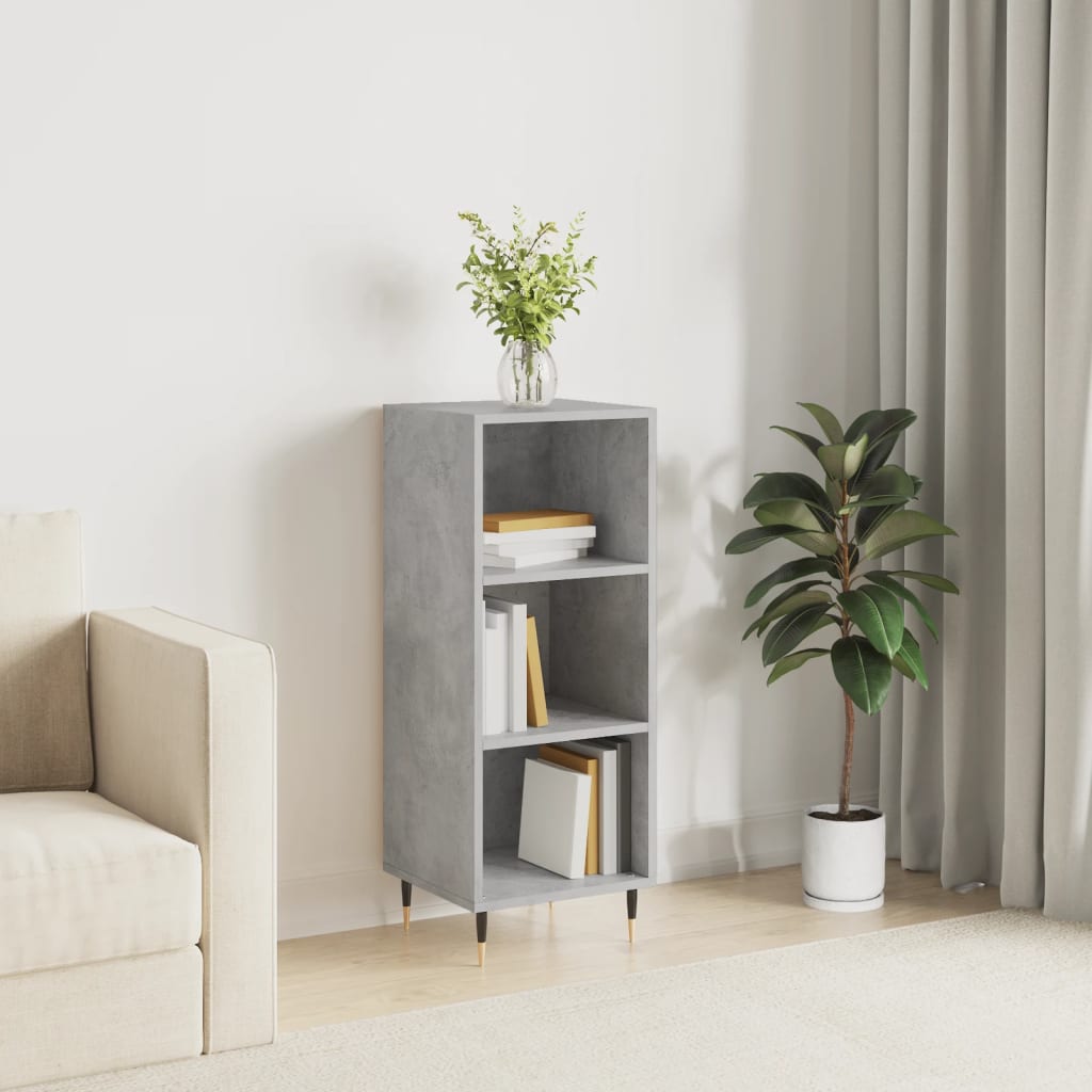 Sideboard Concrete Grey 34.5x32.5x90 cm Engineered Wood