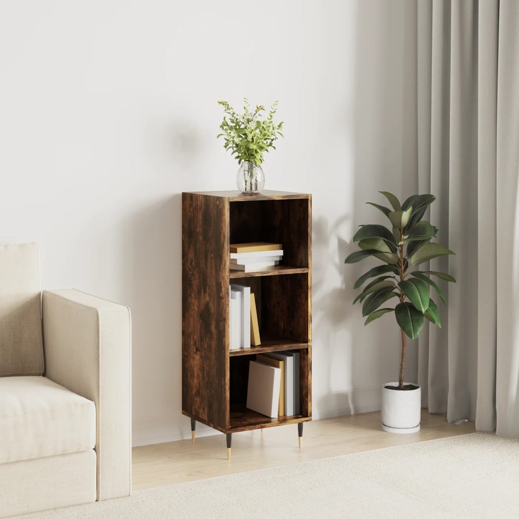 Sideboard Smoked Oak 34.5x32.5x90 cm Engineered Wood