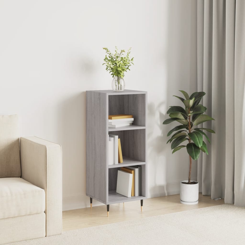 Sideboard Grey Sonoma 34.5x32.5x90 cm Engineered Wood