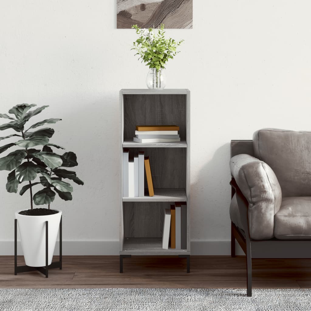 Sideboard Grey Sonoma 34.5x32.5x90 cm Engineered Wood