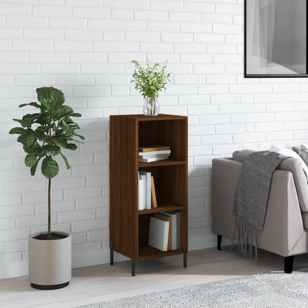 Sideboard Brown Oak 34.5x32.5x90 cm Engineered Wood