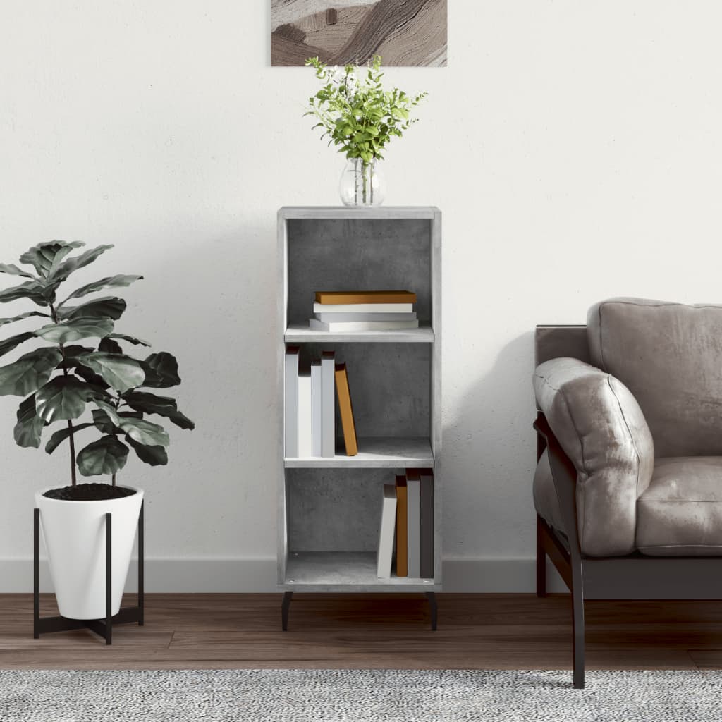 Sideboard Concrete Grey 34.5x32.5x90 cm Engineered Wood