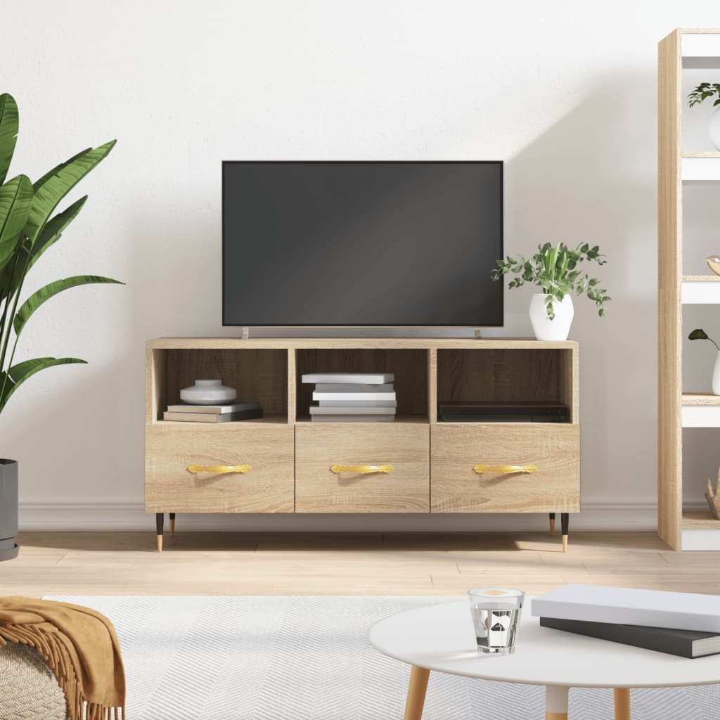 TV Cabinet Sonoma Oak 102x36x50 cm Engineered Wood