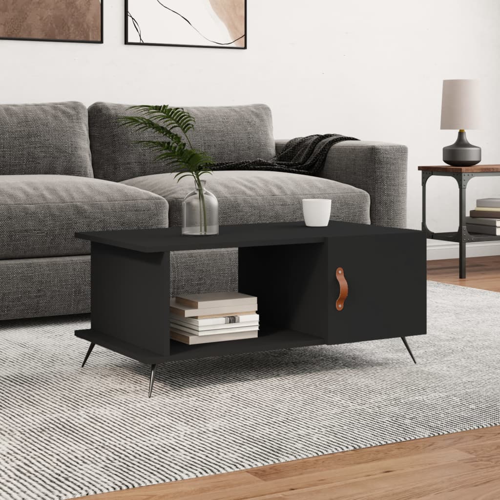 Coffee Table Black 90x50x40 cm Engineered Wood